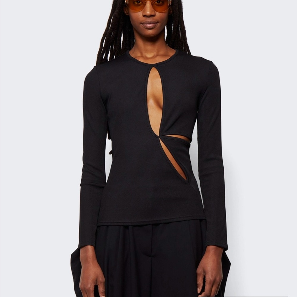 Christopher Esber long sleeve top black
Knit shirt with cutouts
Anglaise
NWT